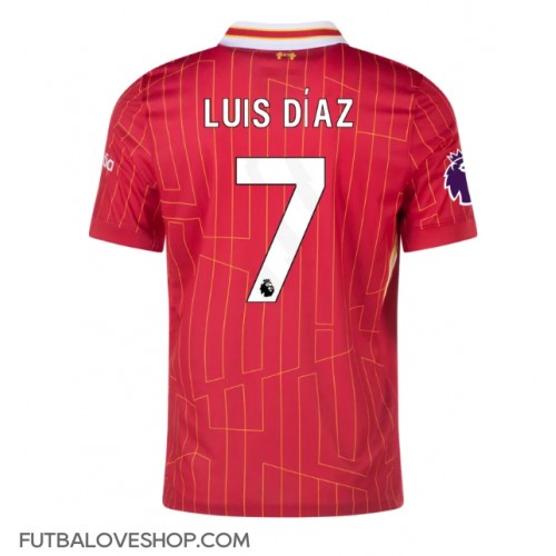 Dres Liverpool Luis Diaz #7 Domáci 2024-25 Krátky Rukáv